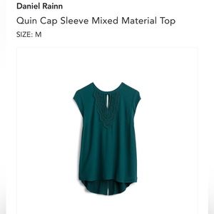 Daniel Rainn cap sleeved blouse